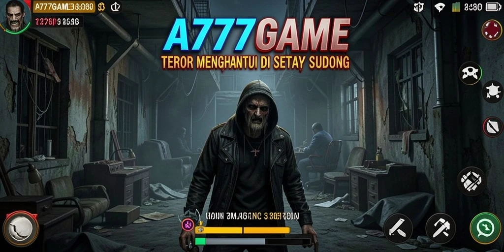Tampilan gameplay A777GAME yang menegangkan dan menyeramkan.