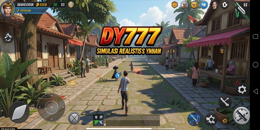 Screenshot gameplay DY777 yang menunjukkan pengalaman simulasi interaktif.