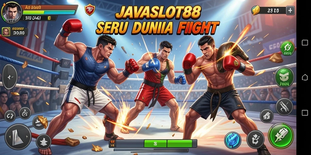 Tampilan pertarungan seru dalam permainan JAVASLOT88.