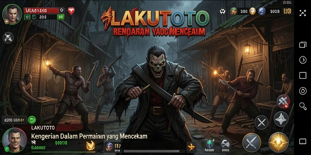 Gameplay mencekam dalam LAKUTOTO yang penuh dengan kengerian.