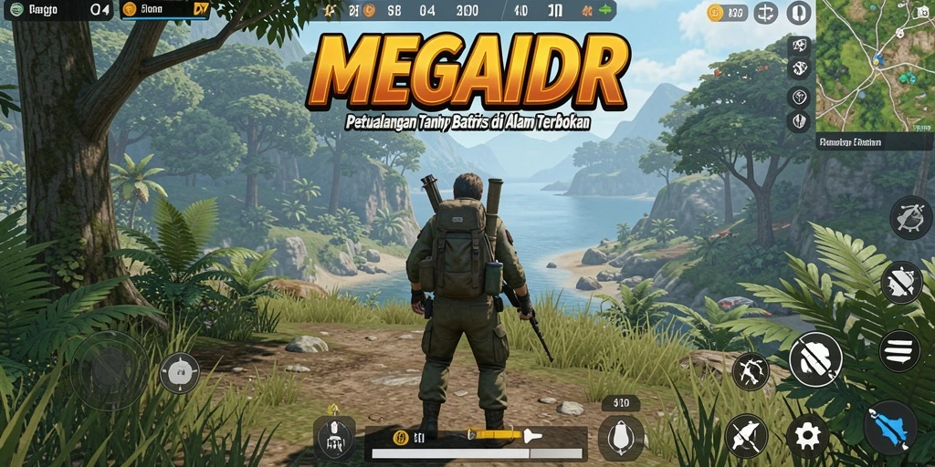 Screenshot aksi seru dalam dunia terbuka MEGAIDR.