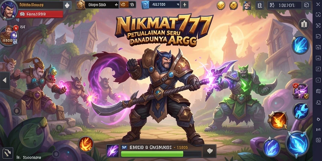 Tampilan visual dari gameplay <strong>NIKMAT777</strong> yang memukau dan mendalam.