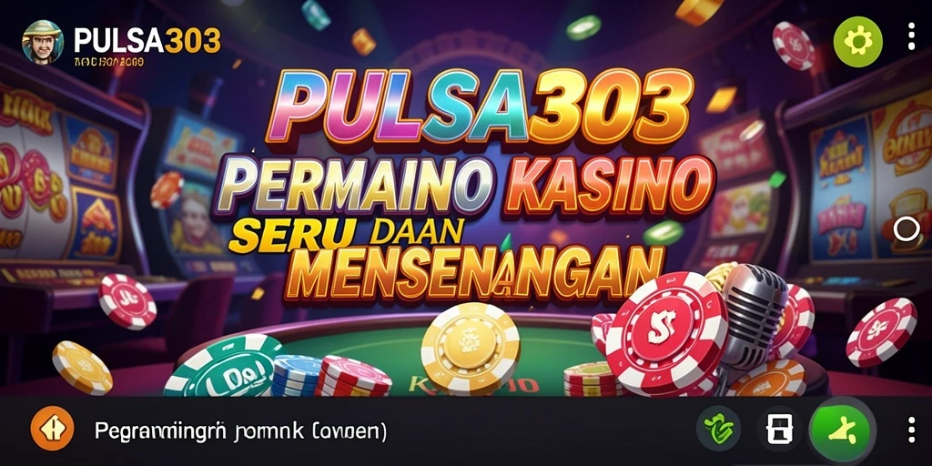 Screenshot PULSA303 menampilkan gameplay seru dari permainan Kasino yang memukau.