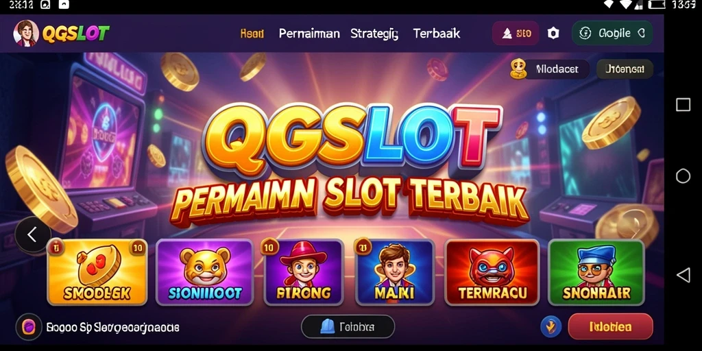 Tampilan gameplay QQSLOT yang menarik dan seru.