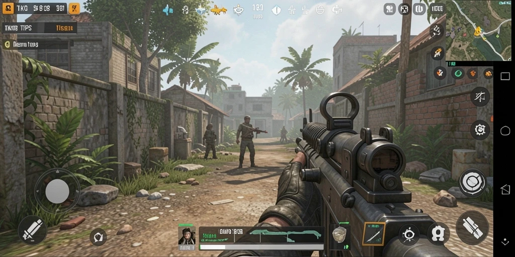 Screenshot gameplay TKP188 yang menampilkan aksi mendebarkan dalam tembak-menembak TPS.