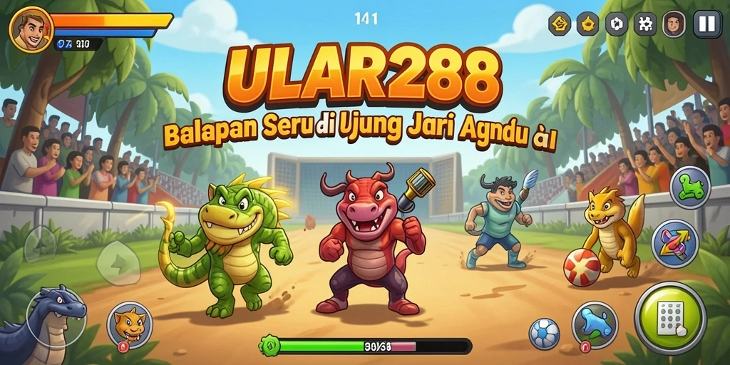 Screenshot ULAR288 menunjukkan mobil balap beraksi di lintasan yang menegangkan.